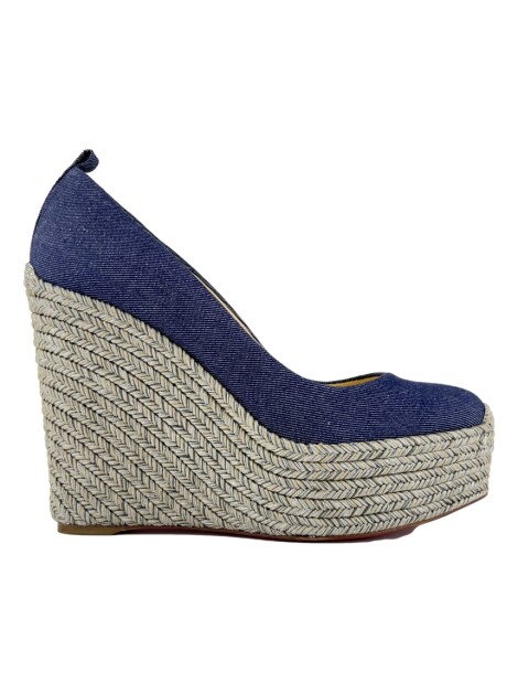 Sapato Christian Louboutin Espadrille Denim