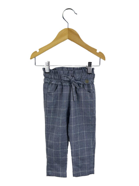 Calça Paola Bimbi Clochard Xadrez Azul