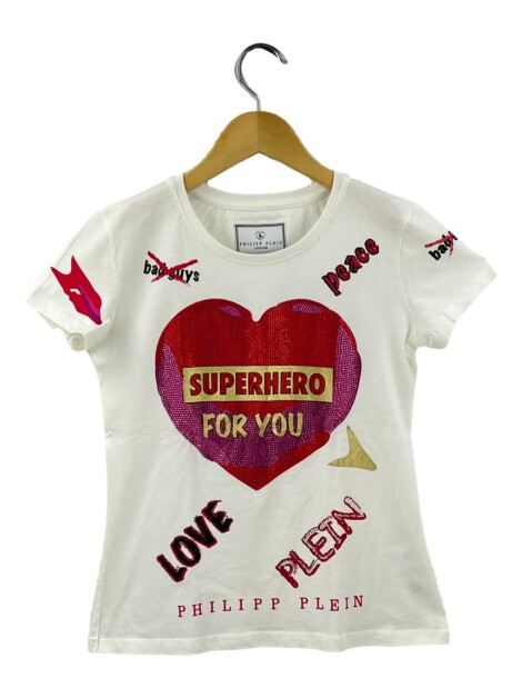 Blusa Philipp Plein Estampada Off-White