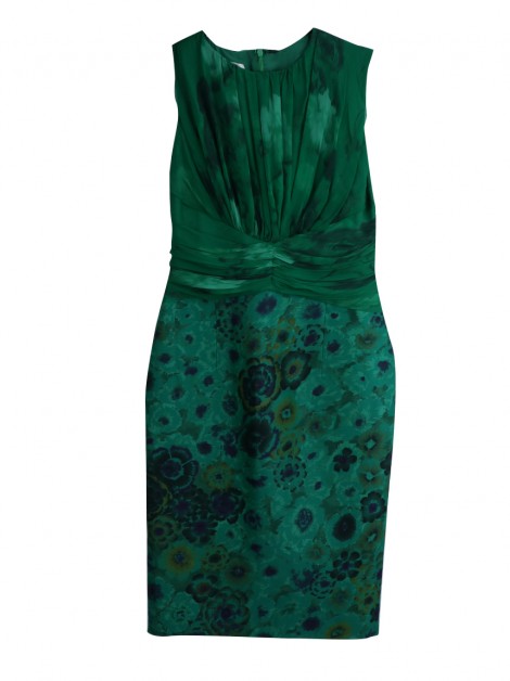 Vestido Giambattista Valli Floral Verde