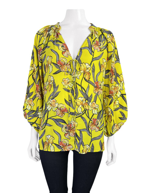 Blusa AGCD Estampada Amarela