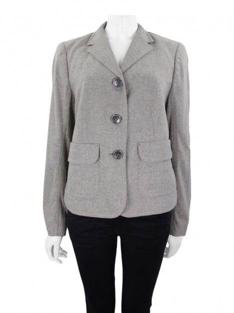 Blazer Escada Sport Lã Bege