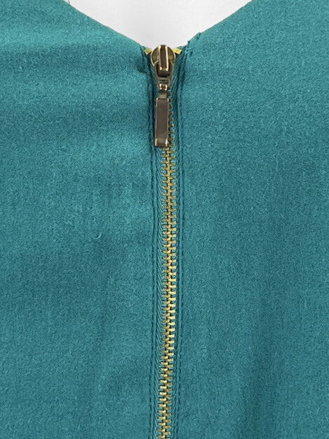 Vestido Zara Collection Manga Longa Verde