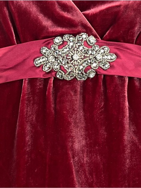 Blusa Laundry by Shelli Segal Veludo Vermelho
