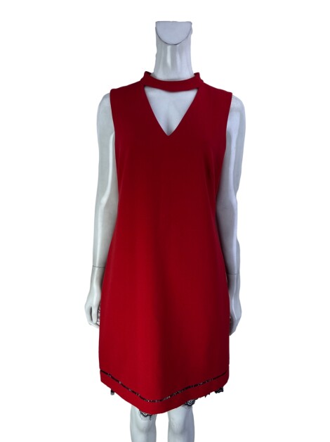 Vestido Karl Lagerfeld Vermelho Renda