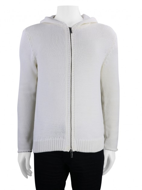 Casaco Emporio Armani Tricot Off-White Masculino