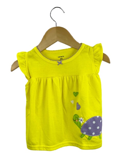 Blusa Carter's Tartaruga Amarelo Toddler