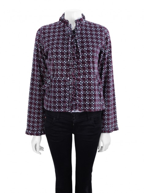Casaco Fit Nina Plush Estampado Juvenil