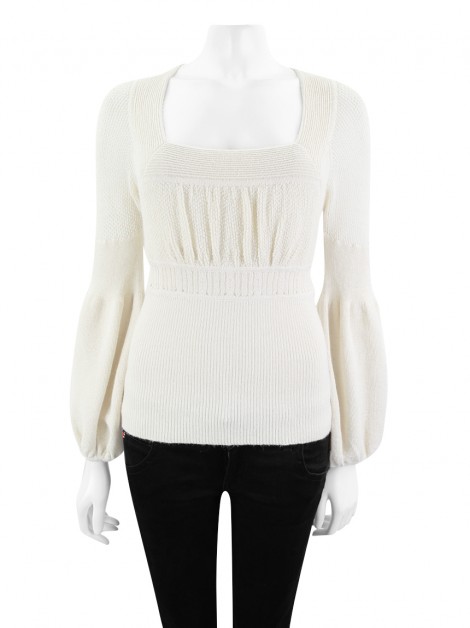 Blusa Catherine Malandrino Tricot Bege