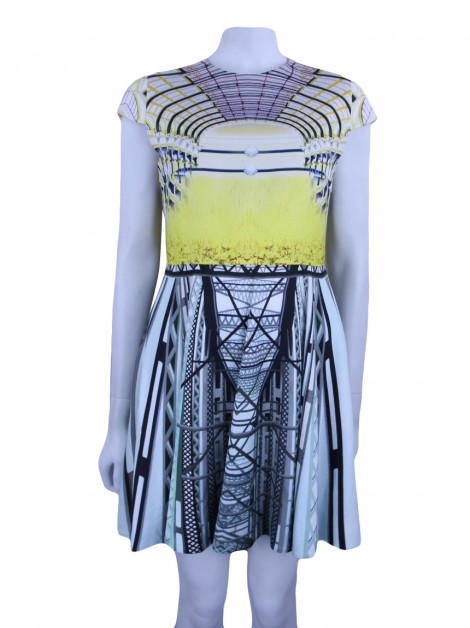 Vestido Mary Katrantzou Evasê Curto Estampado