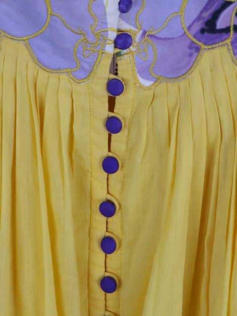 Vestido Catherine Malandrino Evasê Amarelo