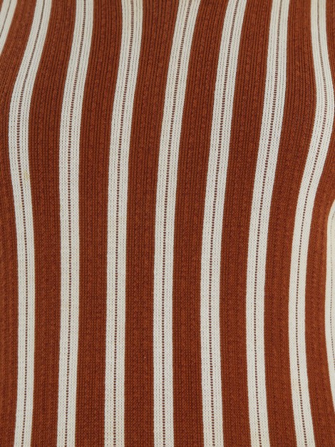 Vestido Victoria Beckham Tricô Listrado