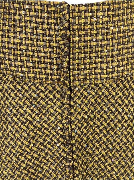 Saia Erre Mini Tweed Marrom