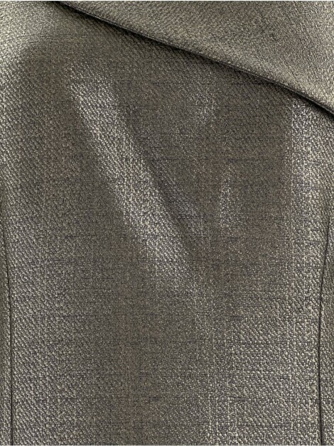 Vestido Spezzato Tecido Marrom