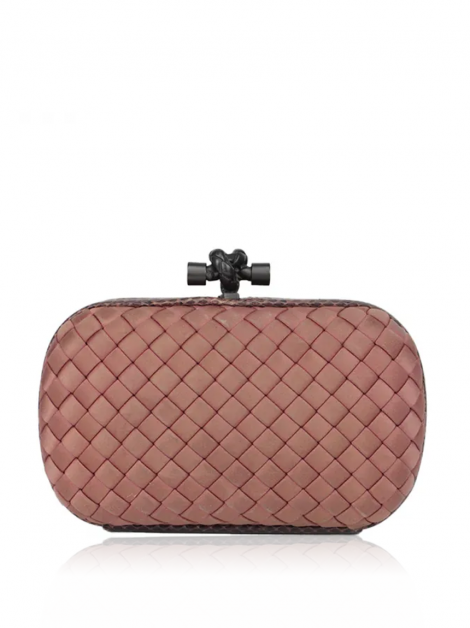 Clutch Bottega Veneta Intrecciato Rosa