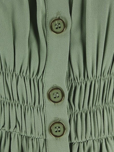Vestido Maria Cabaleiro Tecido Verde Claro