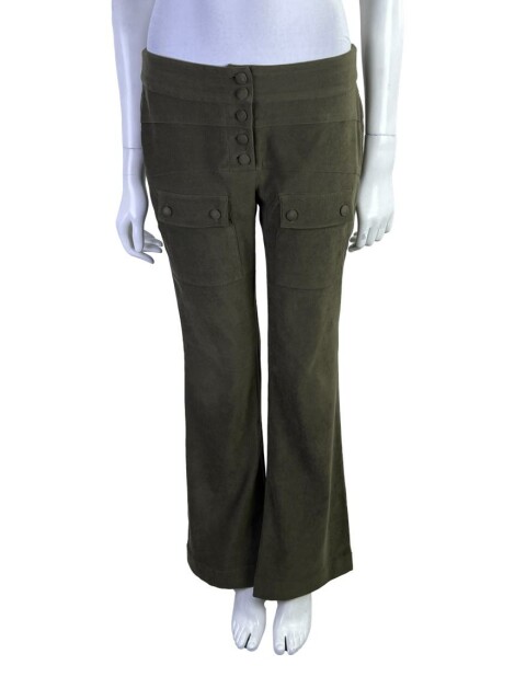 Calça Mixed Flare Marrom