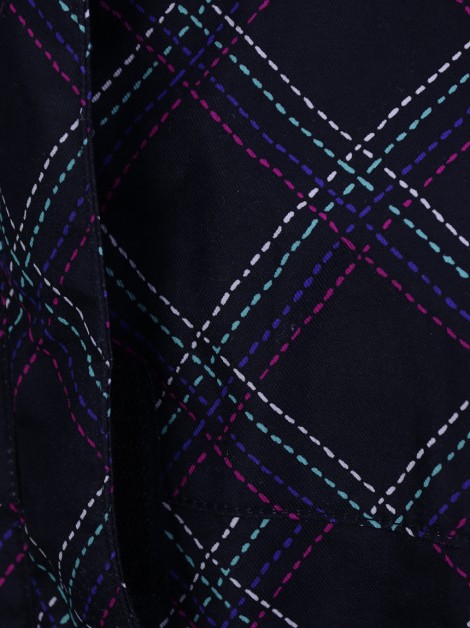 Casaco Columbia Preto Estampado