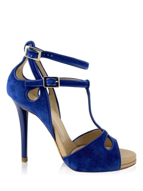 Sandália Roger Vivier Bibendum Azul