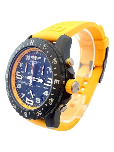 Relógio Breitling Endurance Pro Yellow Black Chronometter Breitlight Quartz