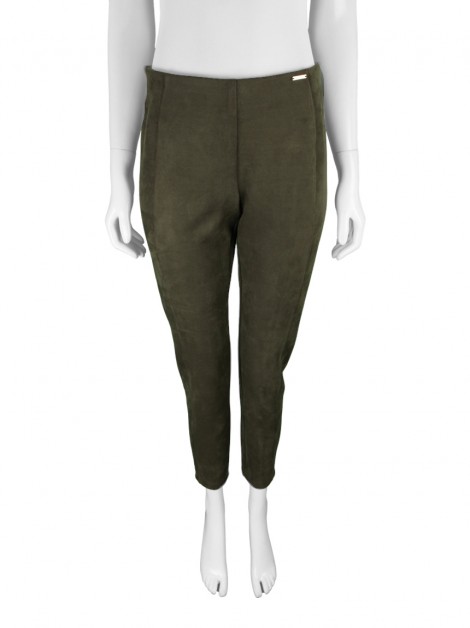 Calça T Tahari Acamurçada Marrom