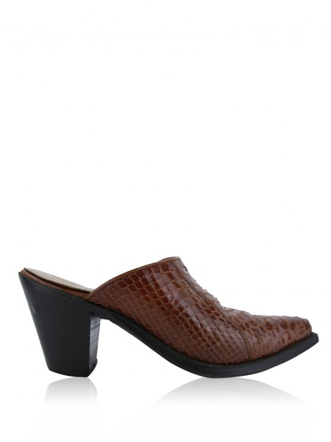 Sapato Tony Mora Python Marrom