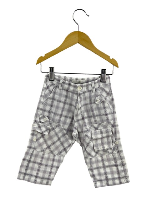 Calça Silmara Xadrez Branca