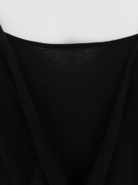 Vestido Temperley London Amarração Preto