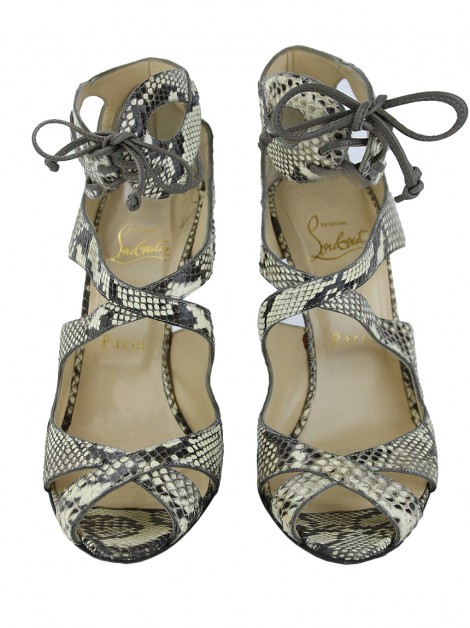 Sandália Christian Louboutin Marechale Python