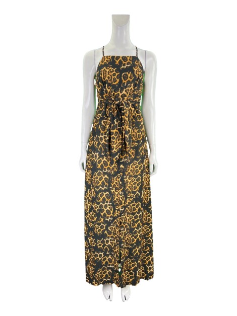 Vestido Água De Coco Longo Animal Print