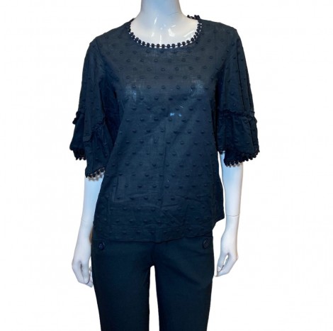 Blusa See By Chloé Texturizada preta