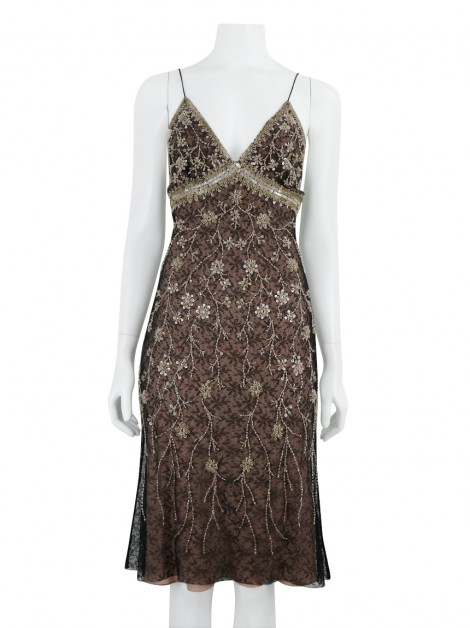Vestido Barbara Bela Pedraria Rose