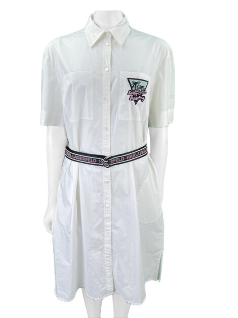 Vestido Karl Lagerfeld Curto Branco