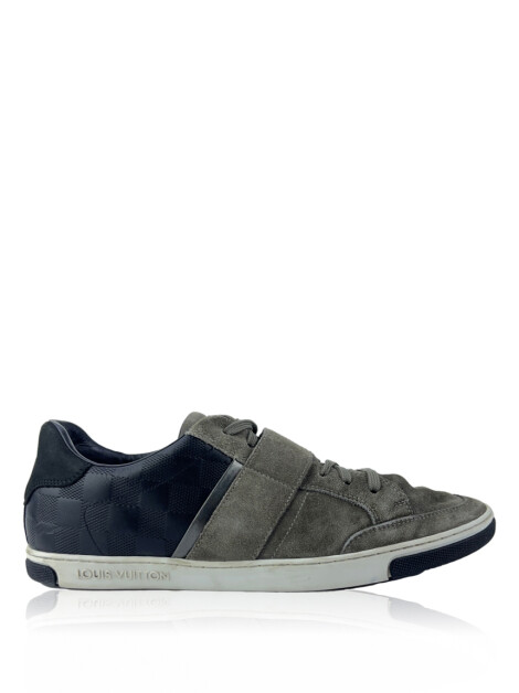 Tênis Louis Vuitton Low Top Suede Bege