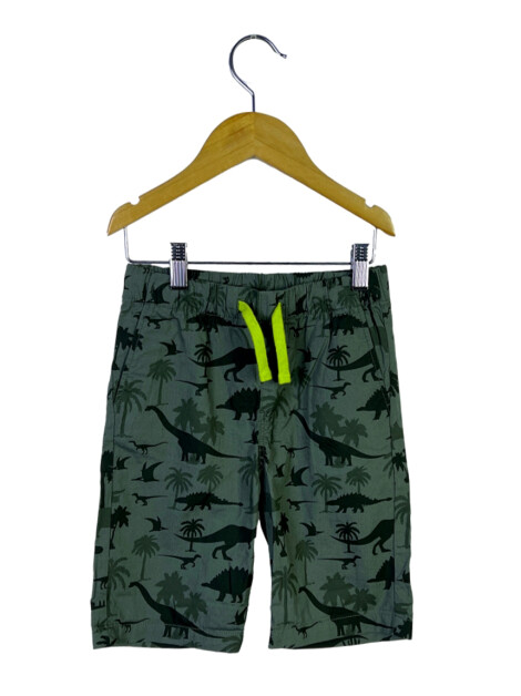 Bermuda H&M Estampa Dinossauros Verde