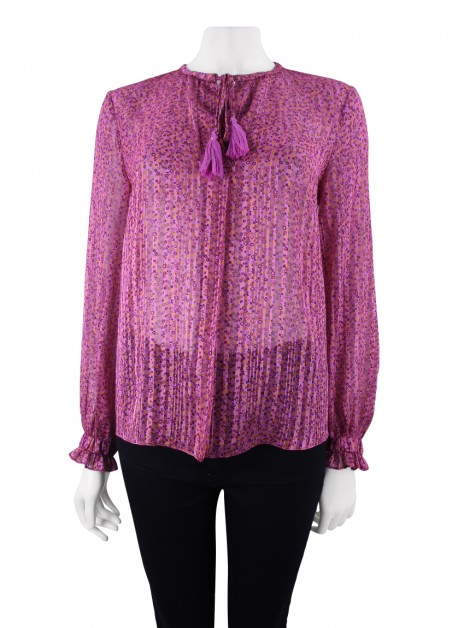 Camisa Derek Lam Tecido Rosa Estampado