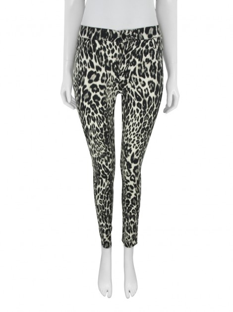 Calça Giambattista Valli Para Seven For All Mankind Animal Print Jeans