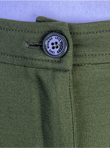 Saia Love Moschino Zíper Verde