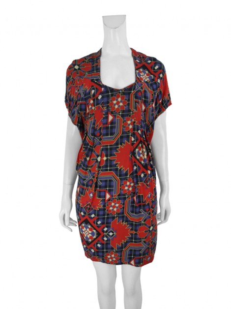 Vestido Herchcovitch; Alexandre Estampado Tricolor