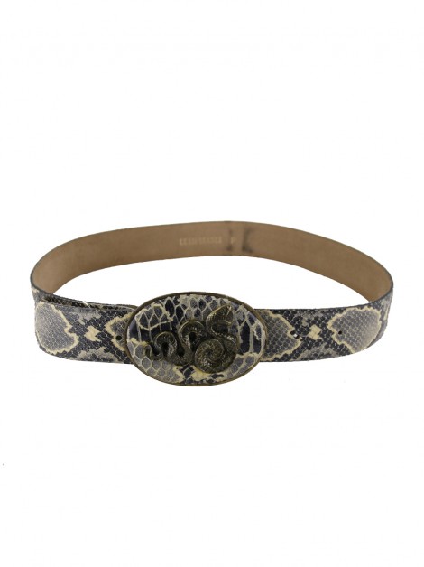 Cinto Le Lis Blanc Textura Python - NTX105 Original | Etiqueta Única
