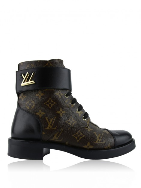 Bota Louis Vuitton Wonderland Flat Ranger Monograma Original