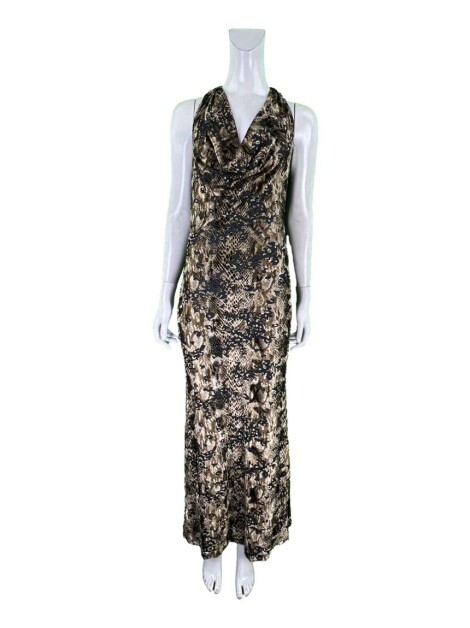 Vestido TVZ Jacquard Veludo Marrom