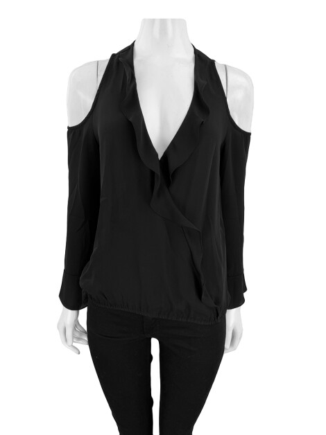 Blusa Costume Babados Preta