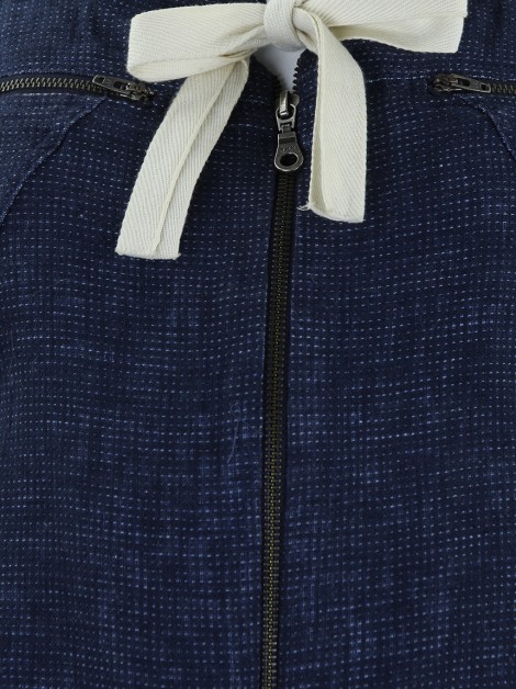 Jaqueta Maria Garcia Tecido Azul