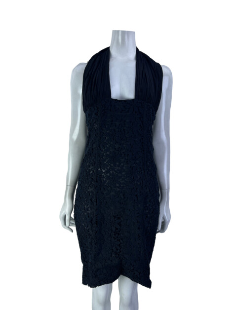 Vestido Giambattista Valli Renda Preto