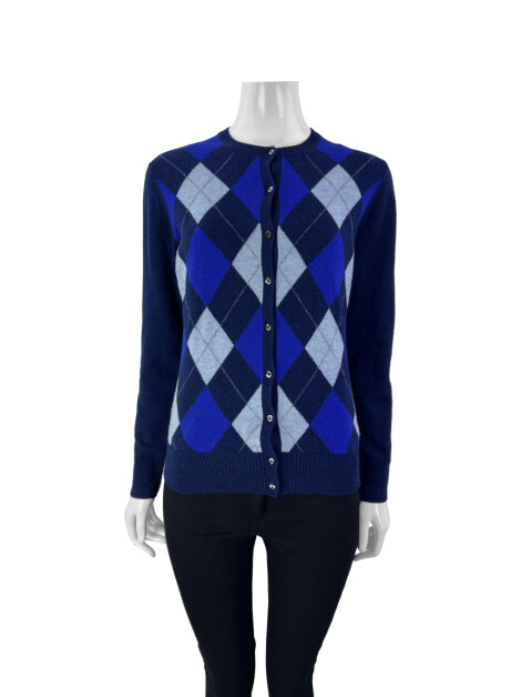 Casaco Brooks Brothers Lã Xadrez Azul Marinho