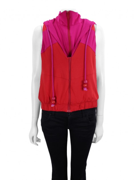 Blusa Garnús Tecido Rosa e Vermelho