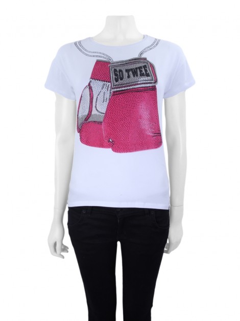 Blusa Miss Grant So Twee By Miss Grant Strass Estampada Infanto Juvenil