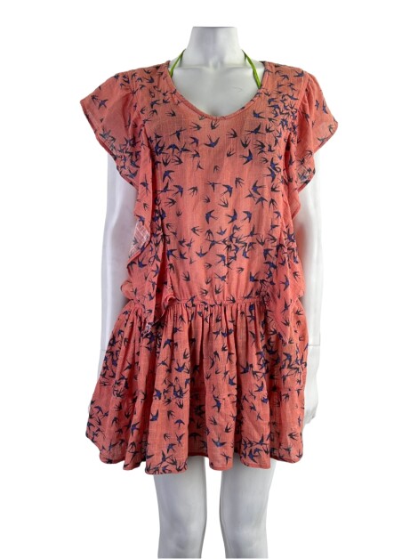 Saída de Praia Batô Batô Estampada Salmão