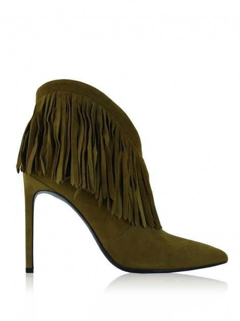 Bota Yves Saint Laurent Fringed Caramelo